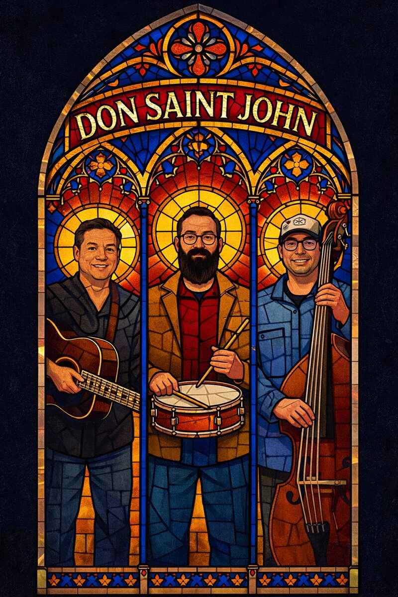 Don Saint John stained glass artwork illustration